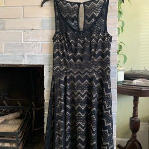 Black Lace Mini Dress